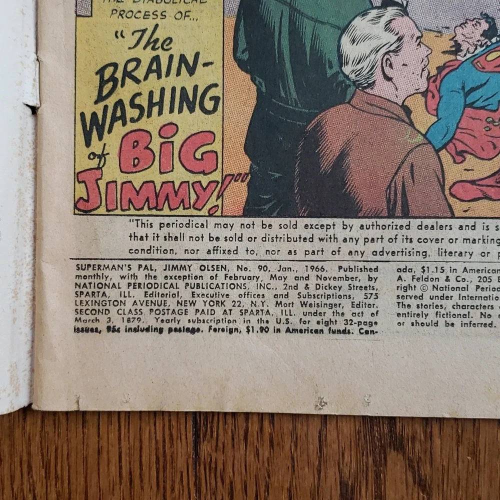 Vintage 60s Superman's Pal Jimmy Olsen No. 90 DC Comics Comic Book - Picture 3 of 16